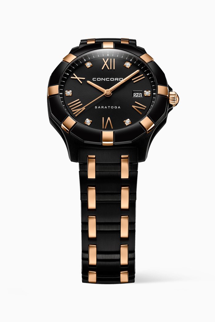 

Saratoga Diamond Watch, Black
