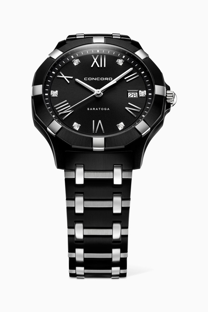 

Saratoga Diamond Watch, Black