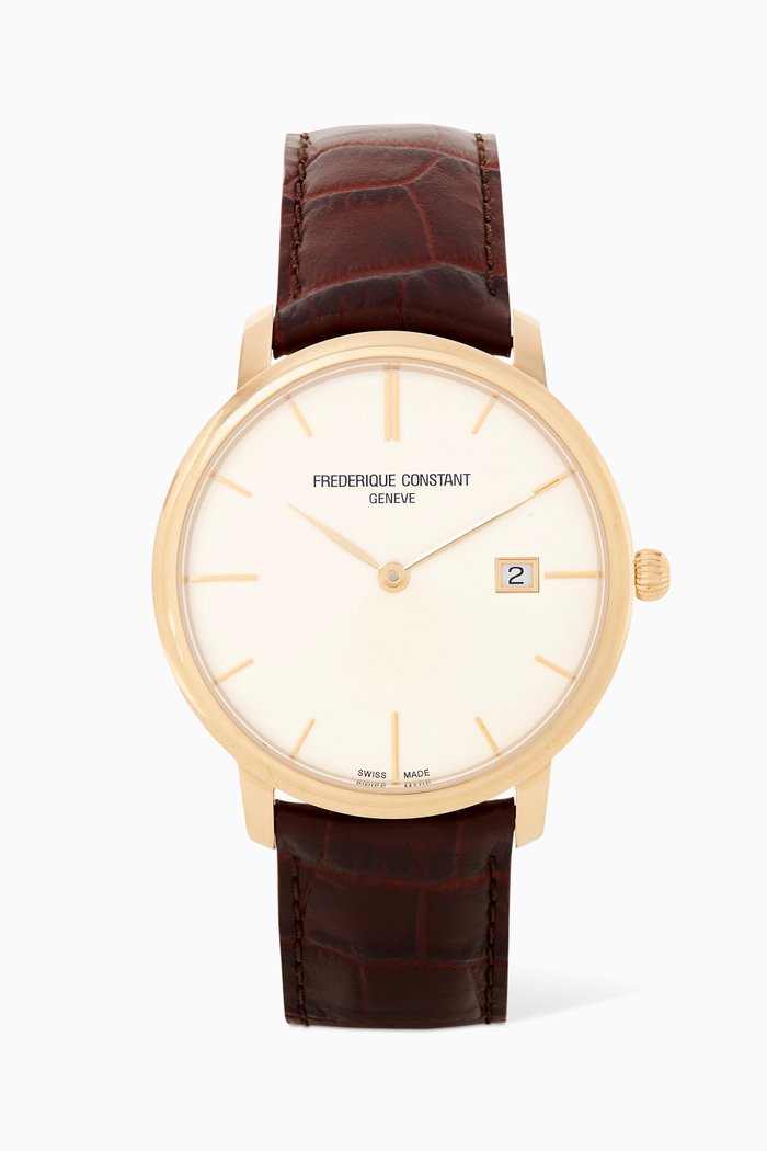 

Classic Slimline Automatic Watch, Brown