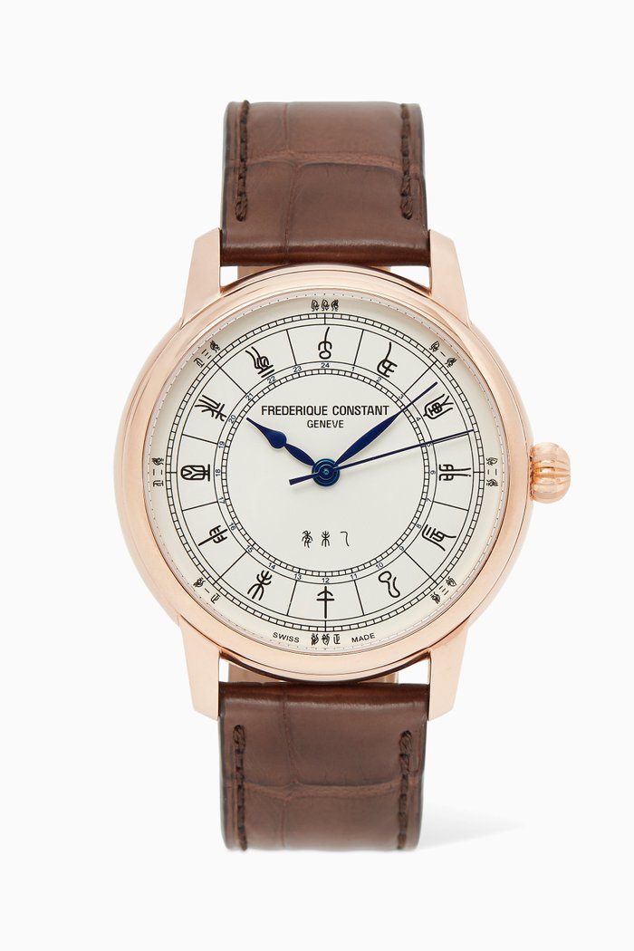 Classic Manufacture Zodiac Automatic Watch, Brown