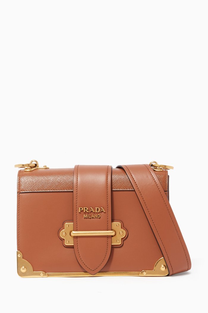 

Cahier Leather Shoulder Bag, Brown