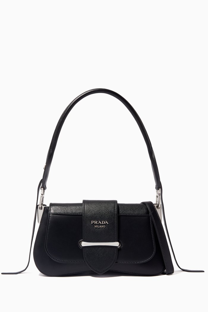 

Sydonie Medium Baguette Shoulder Bag, Black