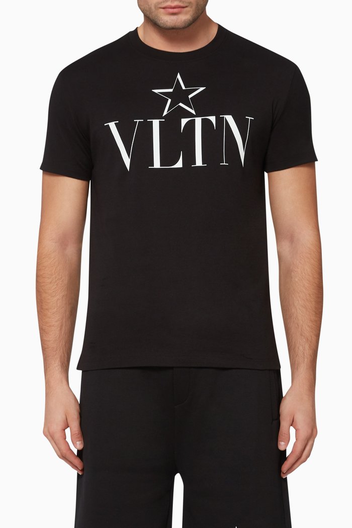 

Star Logo Cotton T-Shirt, Black