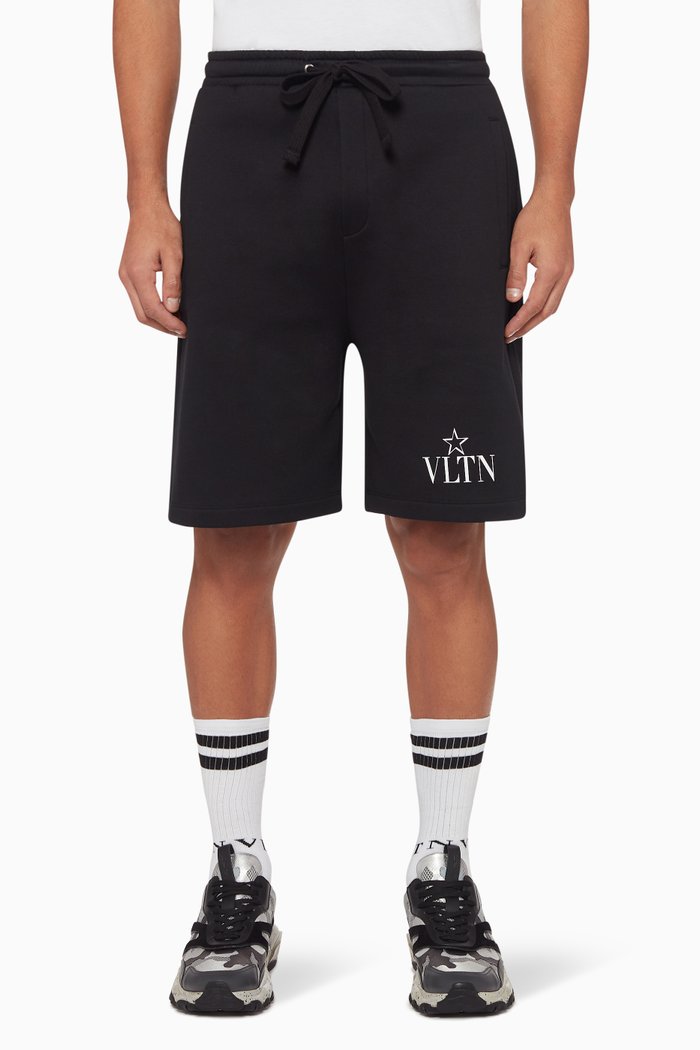 

Vltn Star Bermuda Shorts, Black