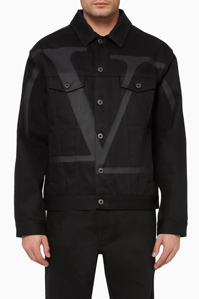 

VLOGO Denim Jacket, Black