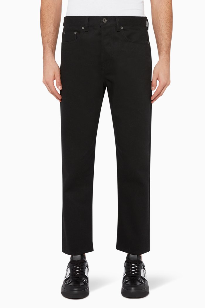 VLOGO Denim Jeans, Black