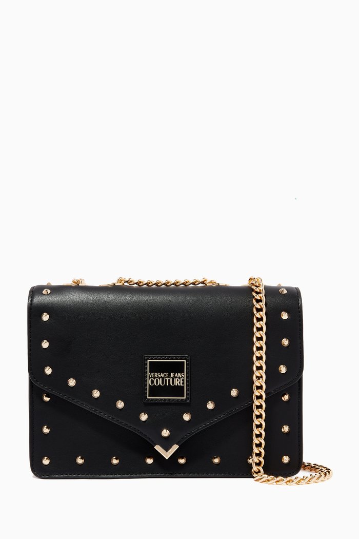 

Small Stud Embellished Bag, Black