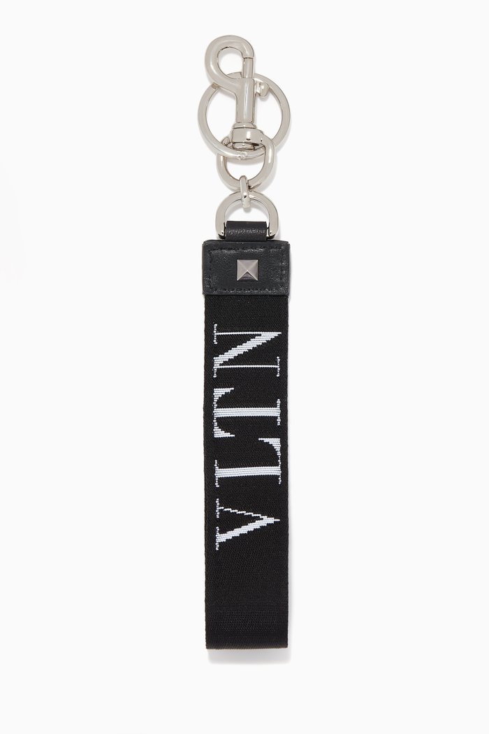 

Valentino Garavani VLTN Rockstud Keyring, Black
