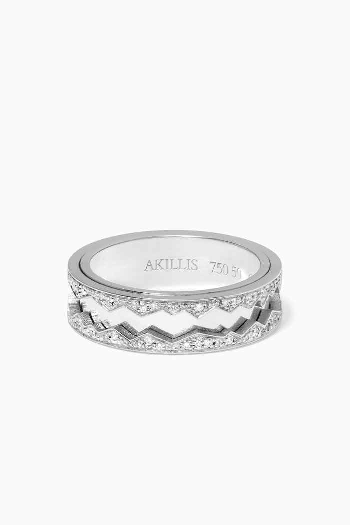 Capture In Motion Diamond Ring, Silver