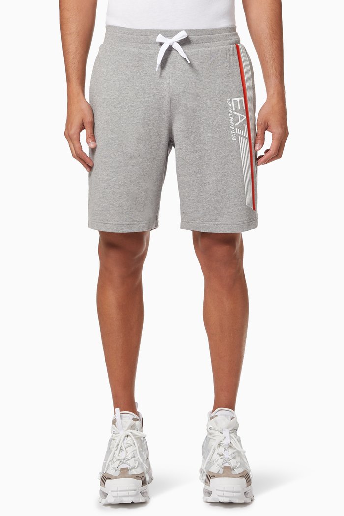 

EA7 Shorts in Cotton Jersey, Grey