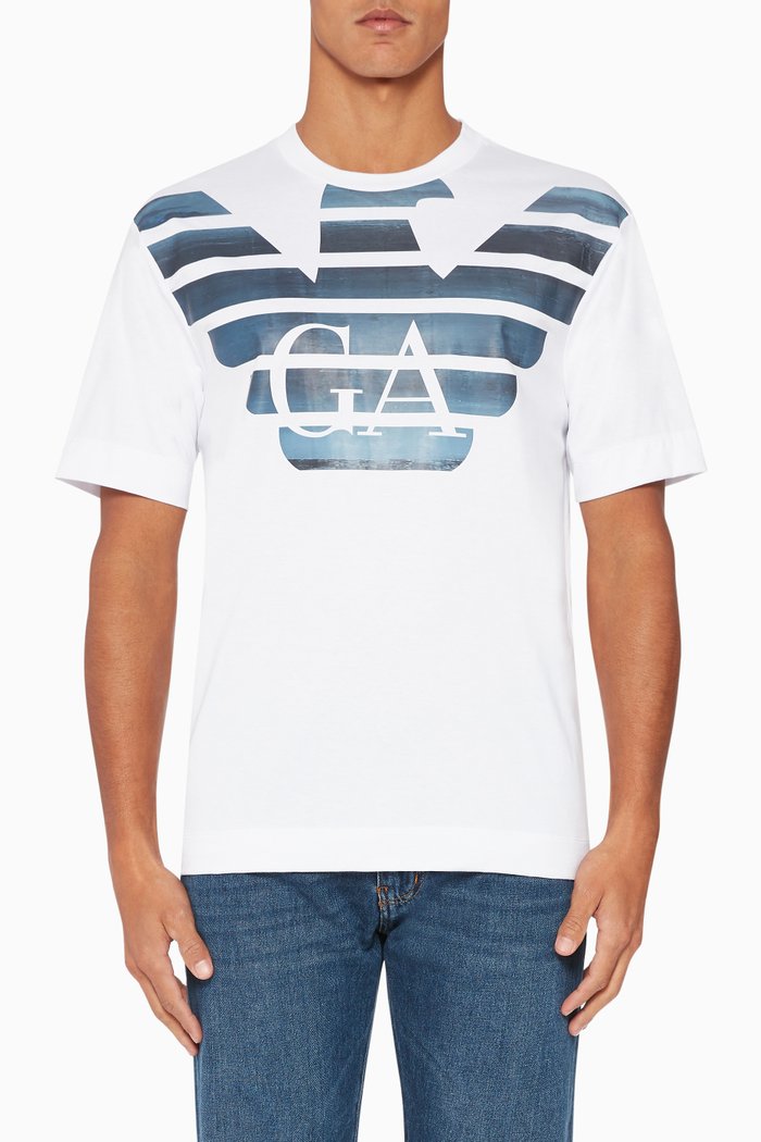 

Degrade Eagle T-Shirt, White