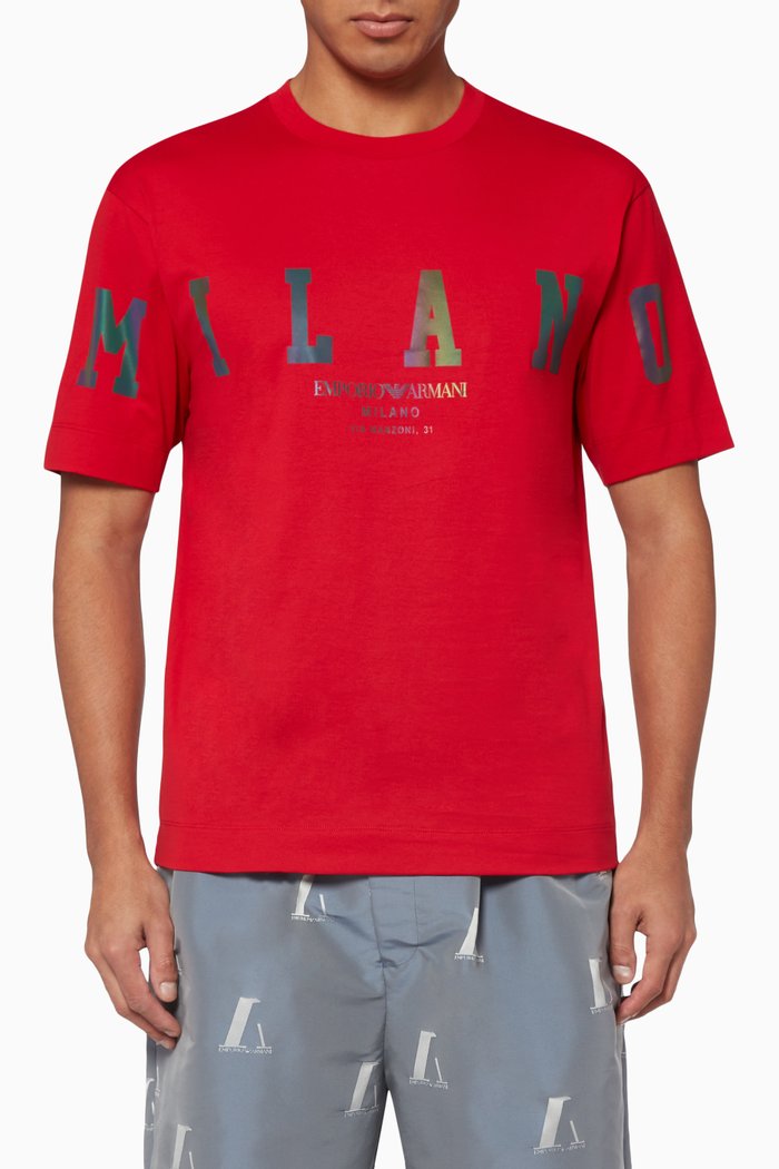 

Milano Holo Logo T-Shirt, Red