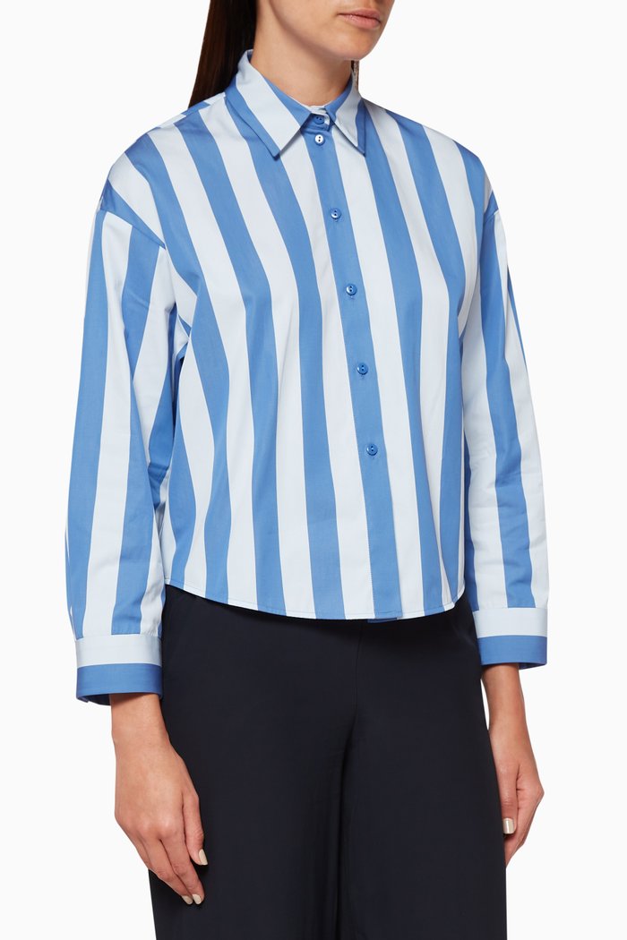 

Macro Striped Shirt, Blue