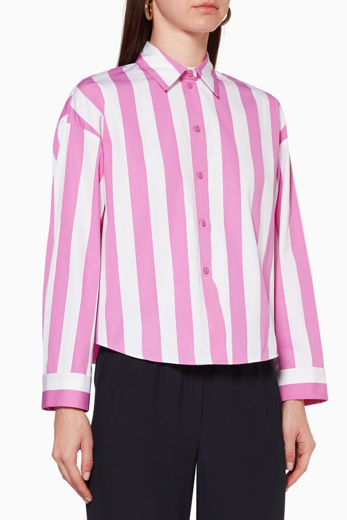 

Macro Striped Shirt, Pink