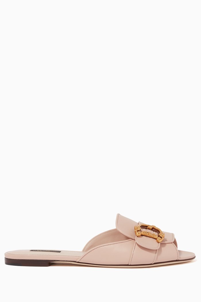 

Devotion Leather Slides, Neutral