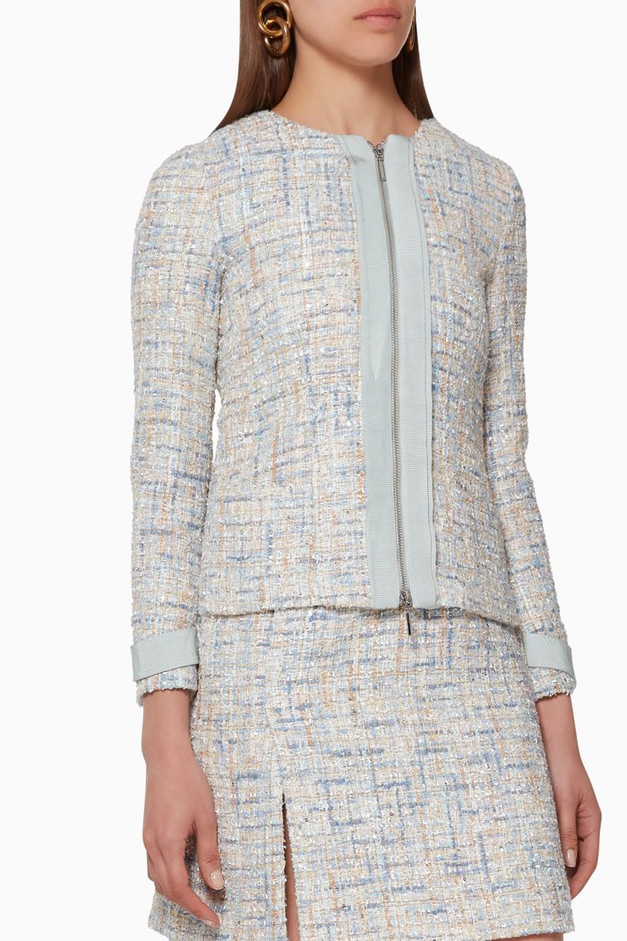 

Tweed Short Jacket, Multicolour