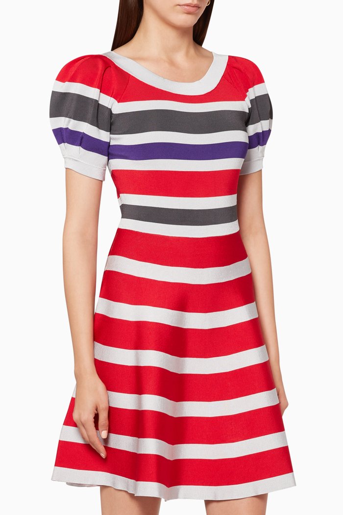

Striped Knitted Mini Dress, Multicolour
