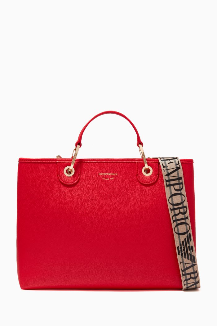 

MY EA Tote in Eco Leather, Red