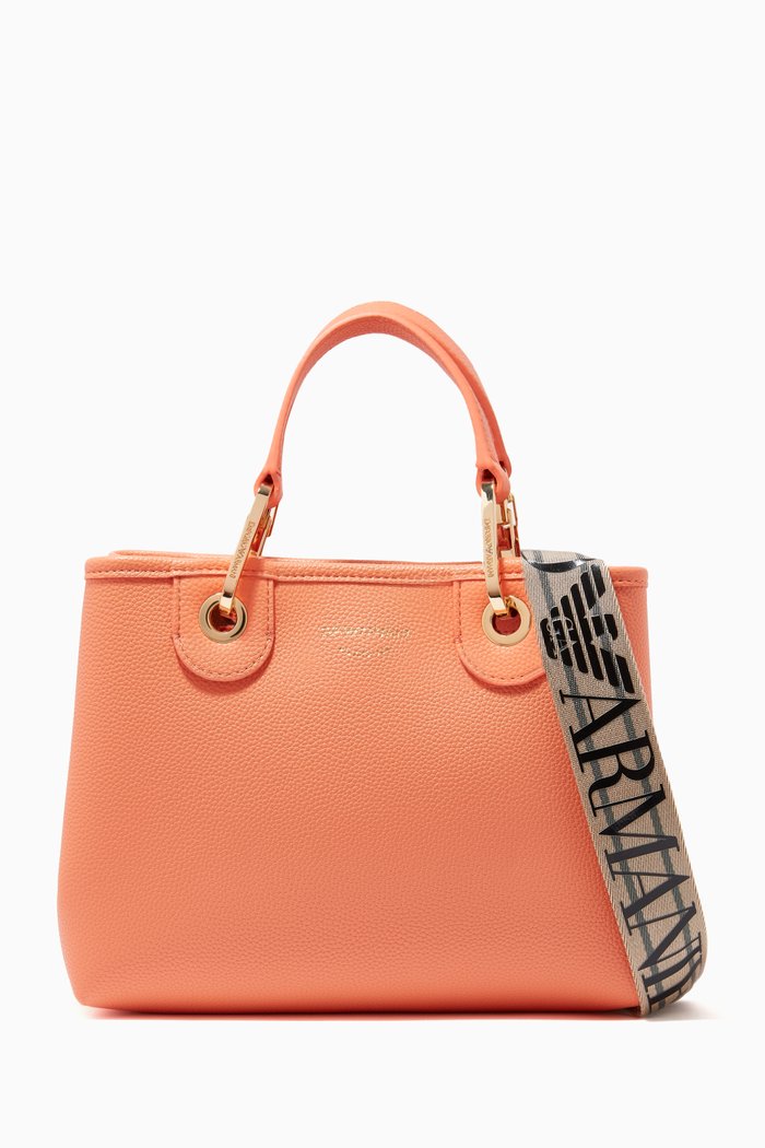 

MY EA Tote in Eco Leather, Orange