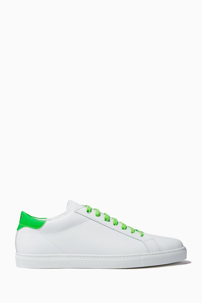 

Fluo Sneakers in Nappa, White