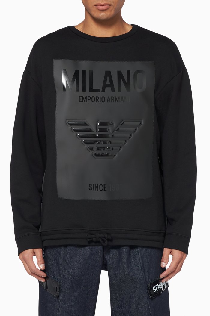 

Logo Print Sweatshirt, Black