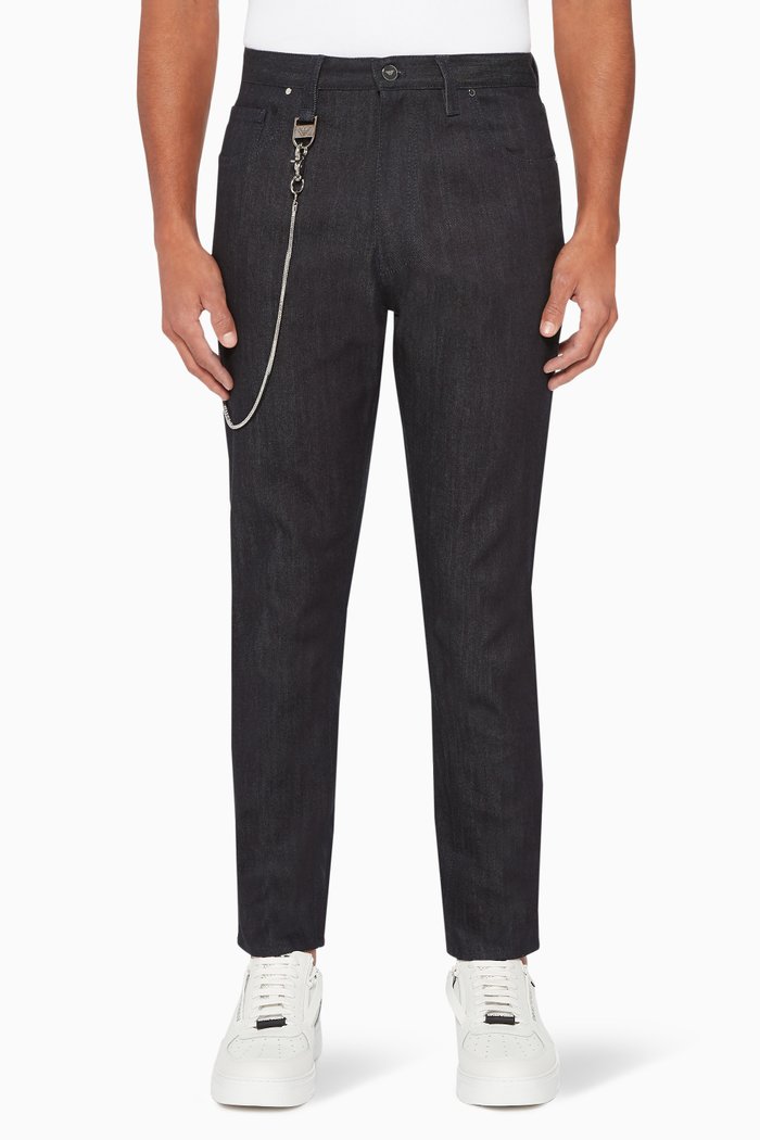 

Dark Wash Loose-Fit Jeans, Blue