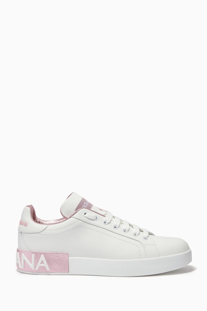 Portofino Sneakers in Leather, Pink