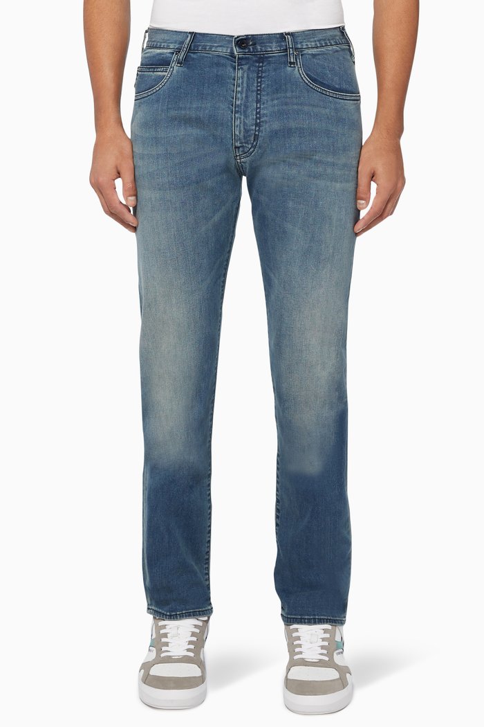 

J45 Stretch Denim Regular-fit Jeans, Blue