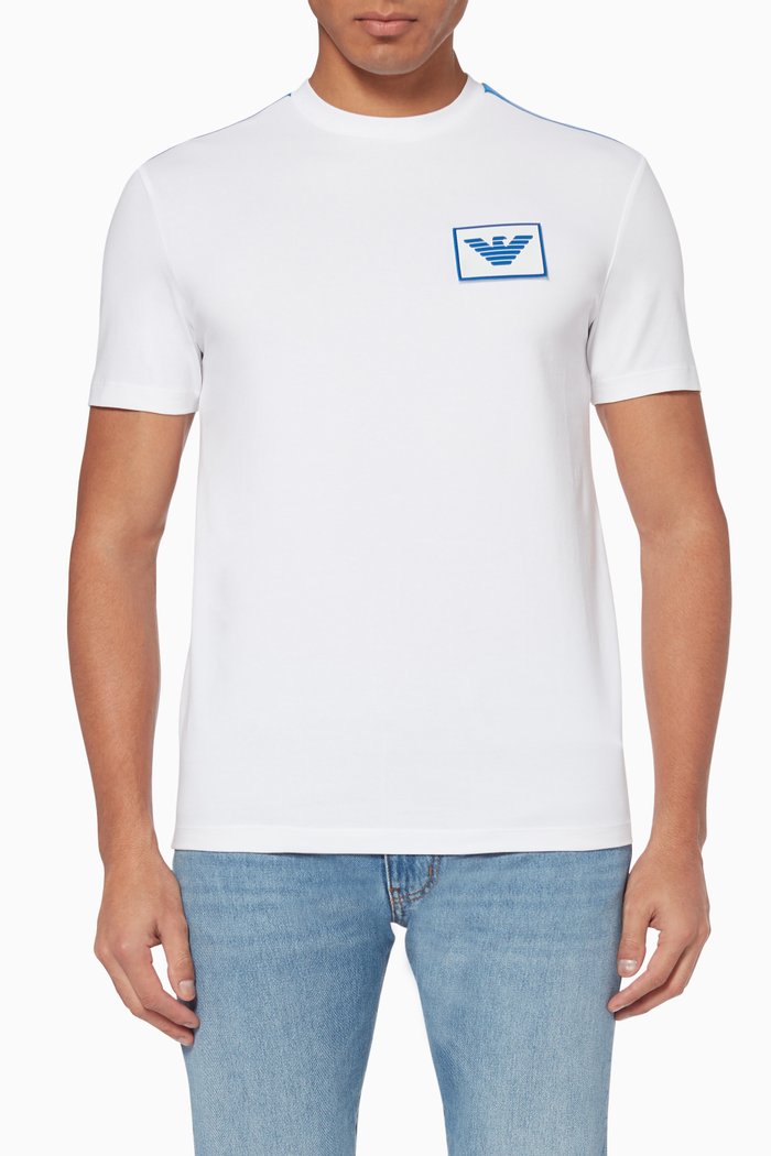 

Fluorescent Tape T-Shirt, White