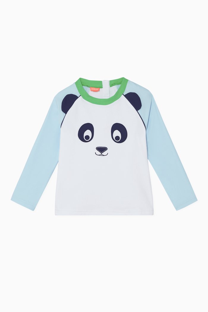 

Panda Long-Sleeved Rash Vest, White