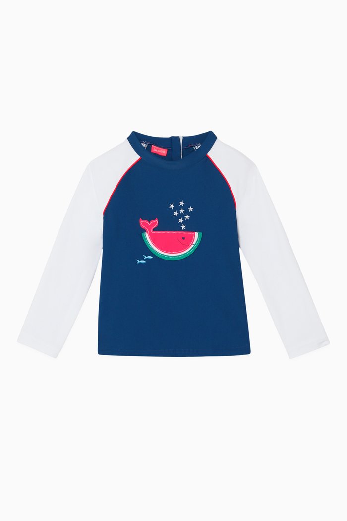 

Watermelon Whale Rash Vest, Multicolour