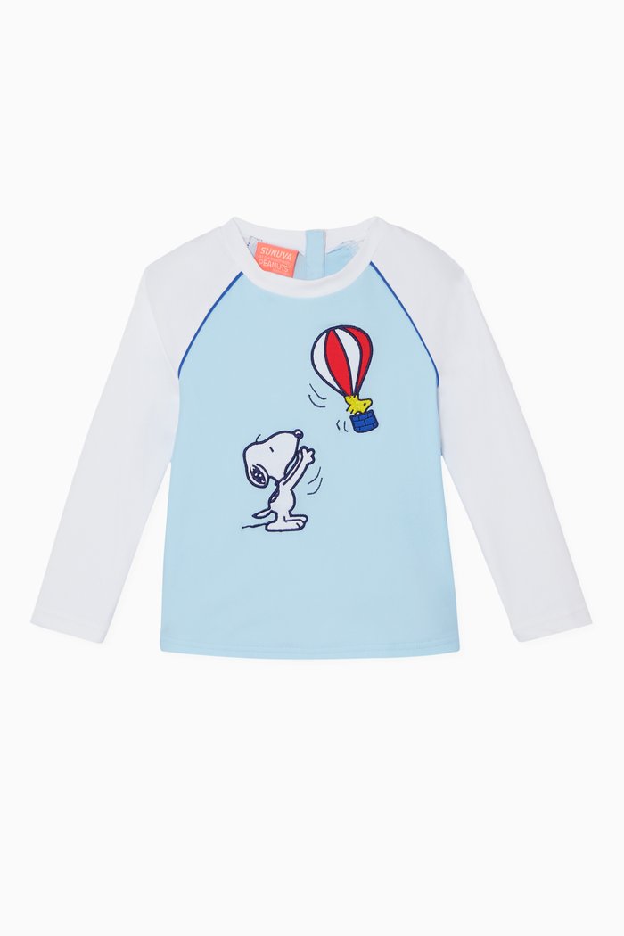 

Snoopy Print Rash Vest, Blue
