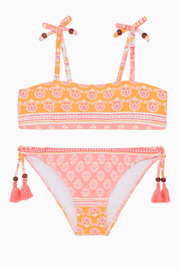 

Block Print Bikini Set, Multicolour