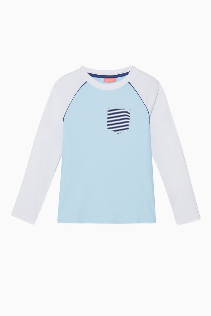 

Long-Sleeved Rash Vest, Blue