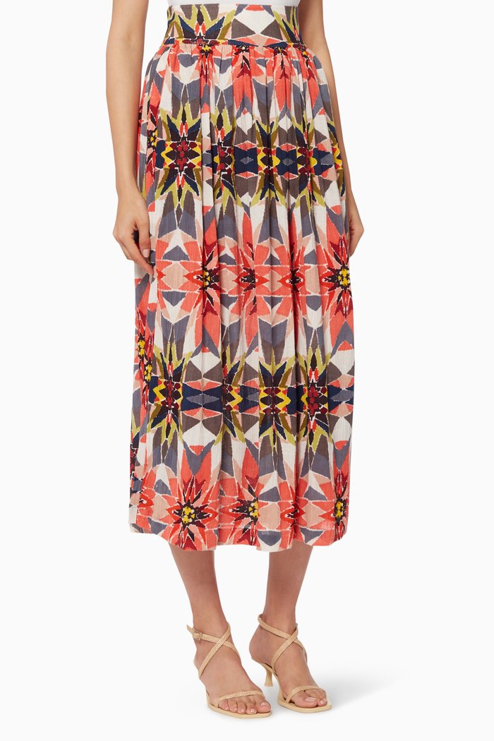 

New Jane Diamond Maxi Skirt, Multicolour