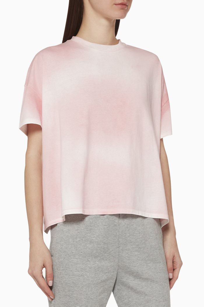 

Tie-Dye Cotton T-Shirt, Pink