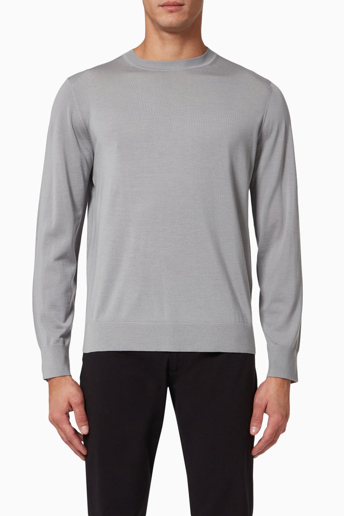 

Regal Wool Crewneck Sweater, Blue