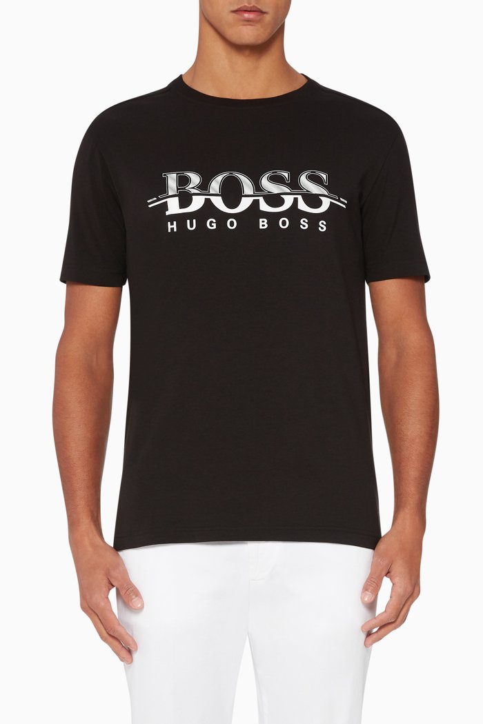 

Logo-Print Jersey T-Shirt, Black