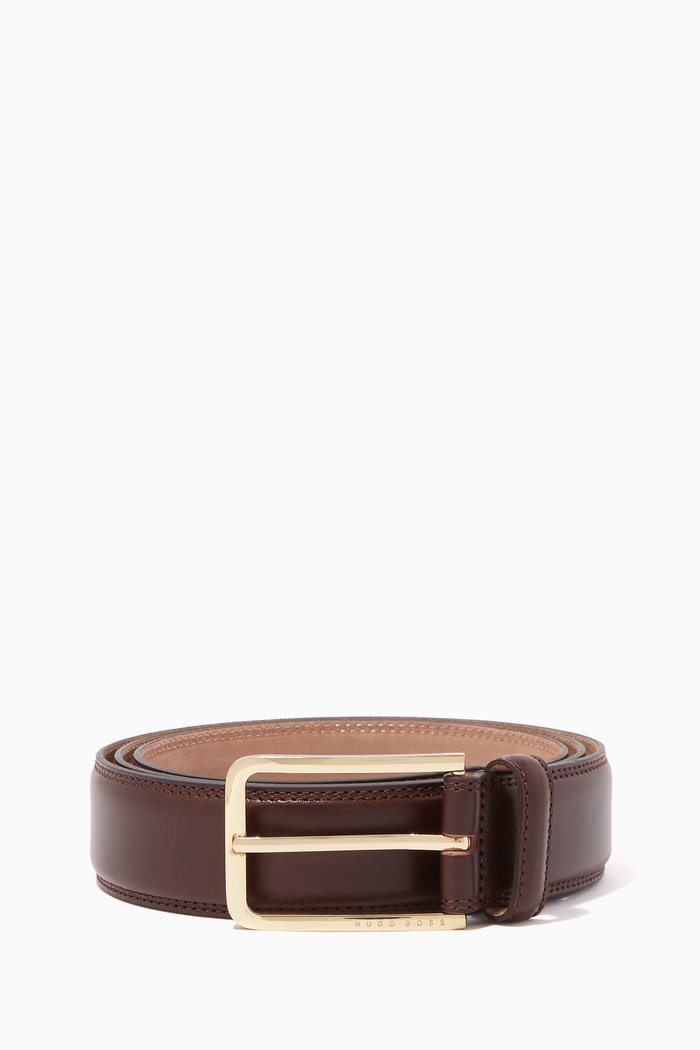 

Calis Leather Belt, Brown