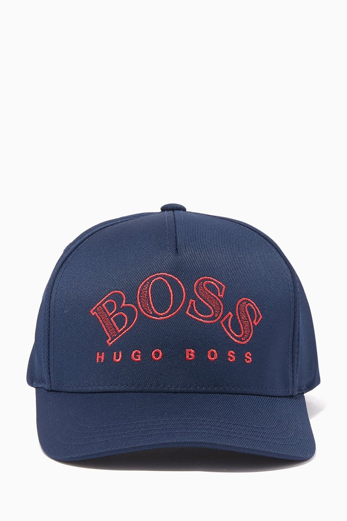 

Curved Logo Double-Twill Cap, Blue
