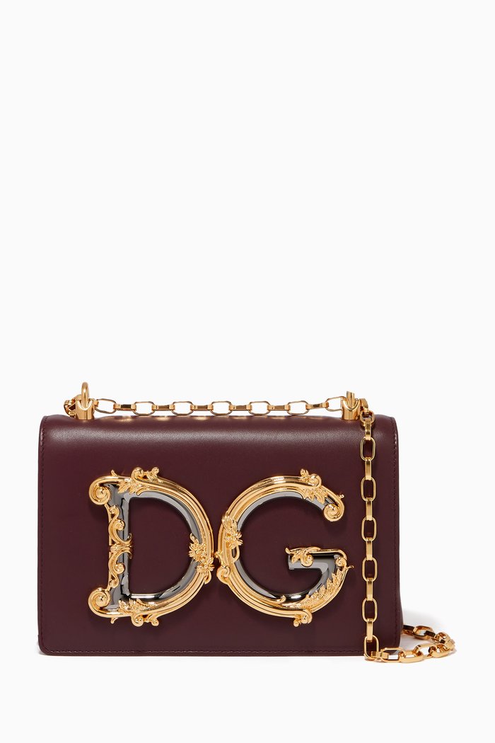 

DG Girls Shoulder Bag in Nappa, Red