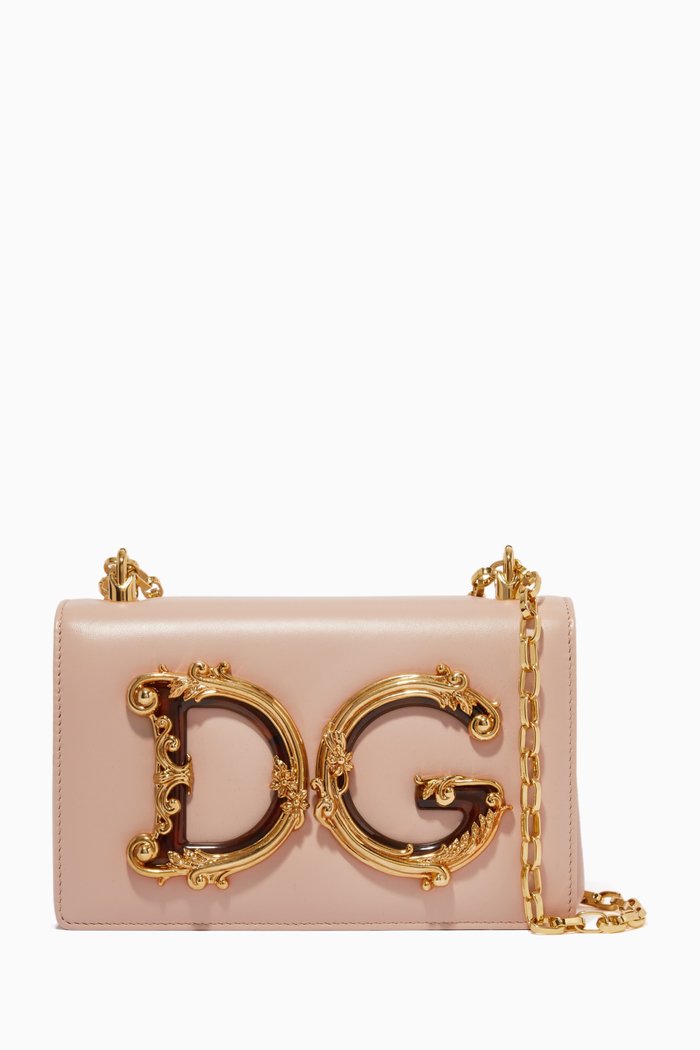 

DG Girls Nappa Shoulder Bag, Pink