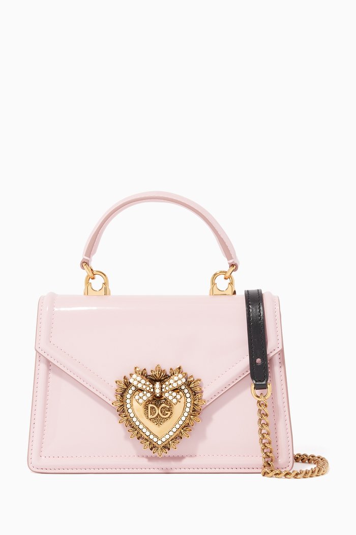 

Small Devotion Patent Leather Bag, Pink