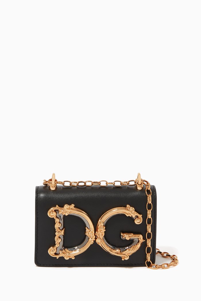 

DG Girls Calfskin Micro Bag, Black