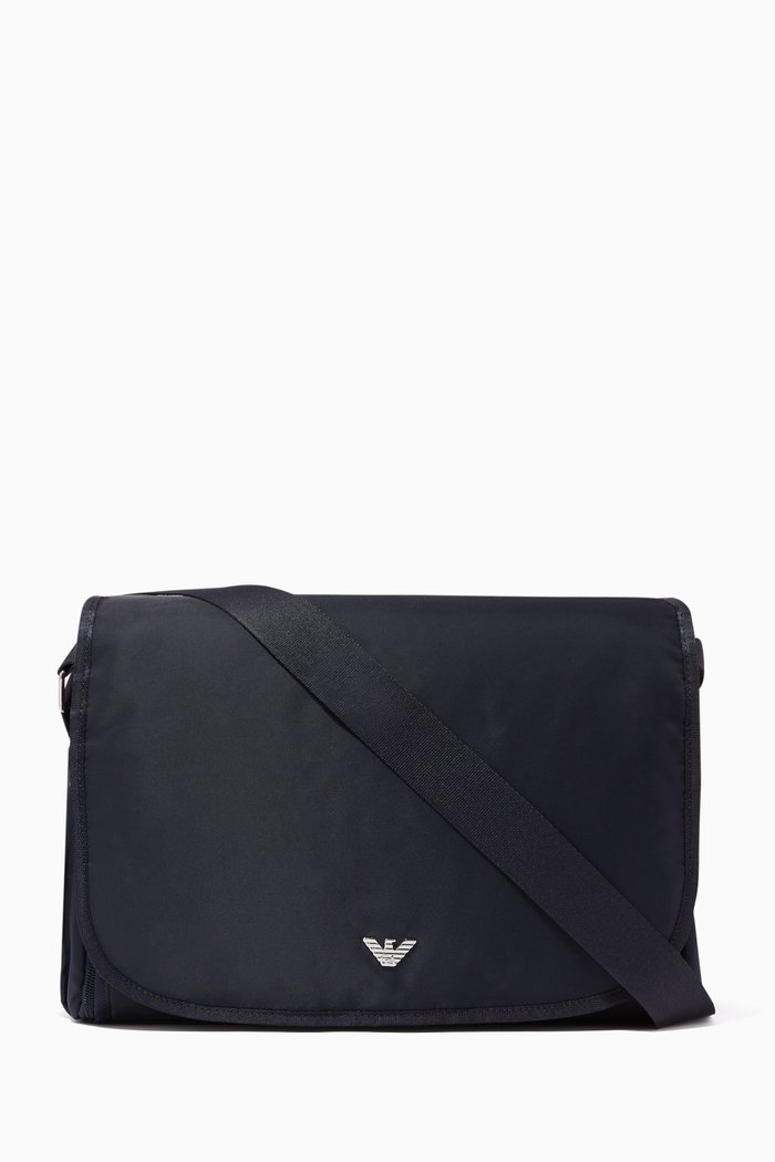

Logo Nylon Changing Bag, Blue