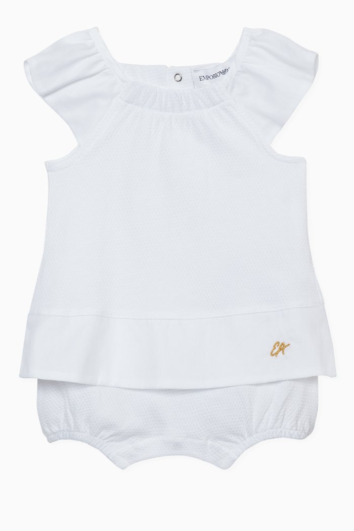 Jumpsuit & Headband, Set of 2, White