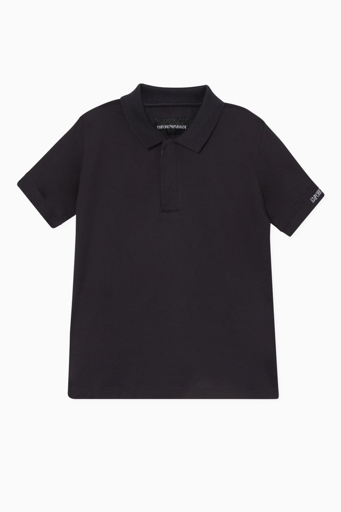 

Logo Embroidered Polo T-Shirt, Blue