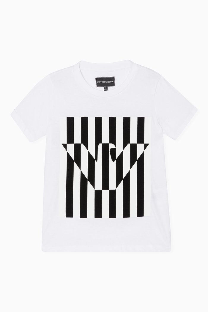 

Monochrome Logo Print T-Shirt, White