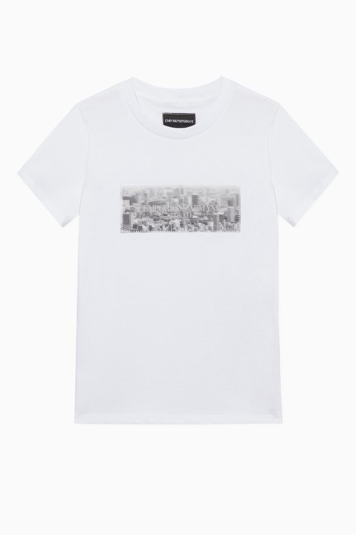 

City Hologram Graphic T-Shirt, White