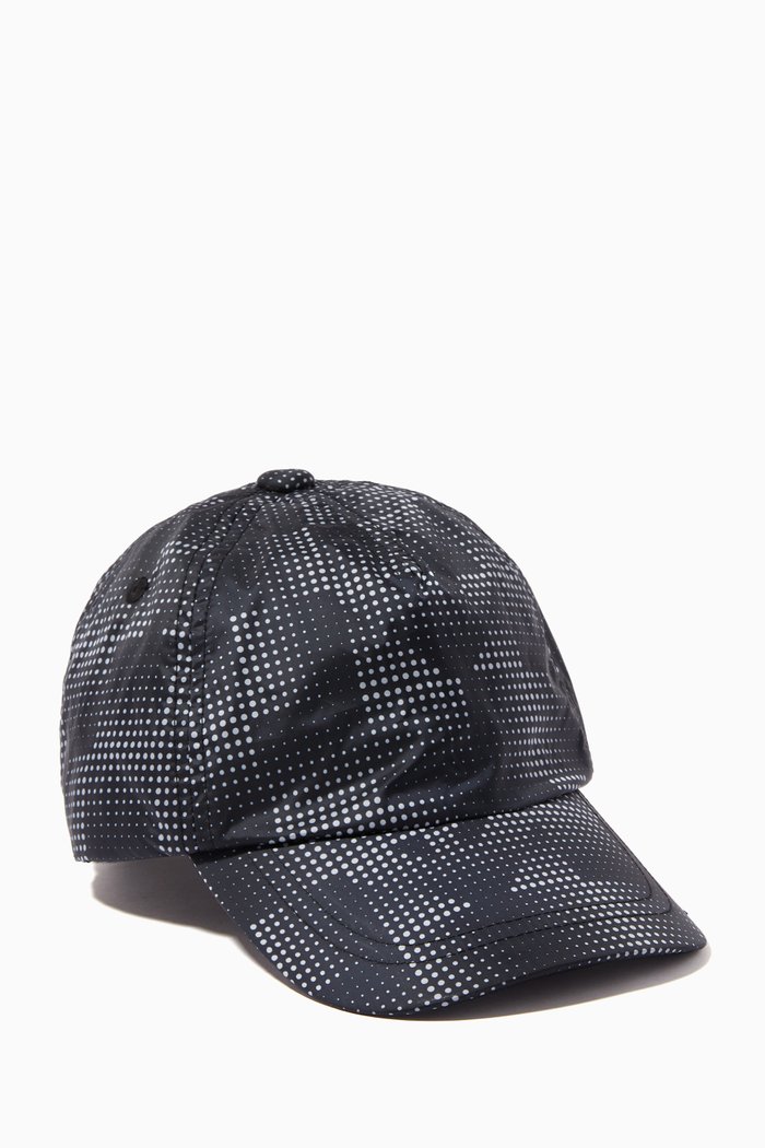 

Printed Nylon Cap, Black
